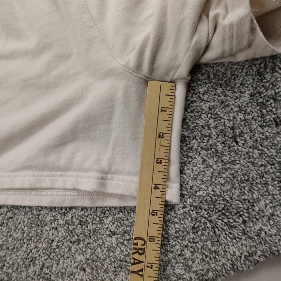 Adidas Shorts Womens M Beige High Rise Athletic Sweat Gym Running Yoga Workout - Picture 4 of 10